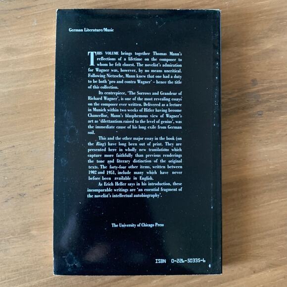 Pro and Contra Wagner Thomas Mann Book Paperback 1985 Faber and Faber - Picture 4 of 10